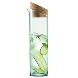 Canopy Carafe, 1.3 Litre, clear/cork ceramic platter, appetizer tray