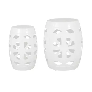 Carey Outdoor Metal Side Tables, Set of 2 patio chairs, outdoor seating