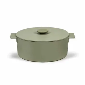 Casserole dish, H12 x W20 x L26cm, Serax, Surface, Green curtain fabric, upholstery textile