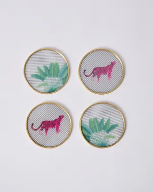 Ceylon Trail Coasters - Set of 4 sheet set, pillowcase