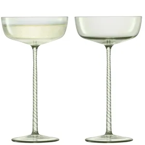 Champagne Theatre Set of 2 Saucers - 190ml; Smoke Grey ceramic platter, appetizer tray