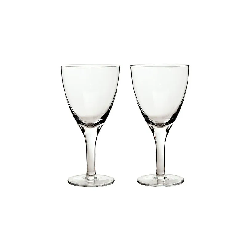 China Set of 2 Red Wine Glasses, 400ml, Clear ceramic platter, appetizer tray