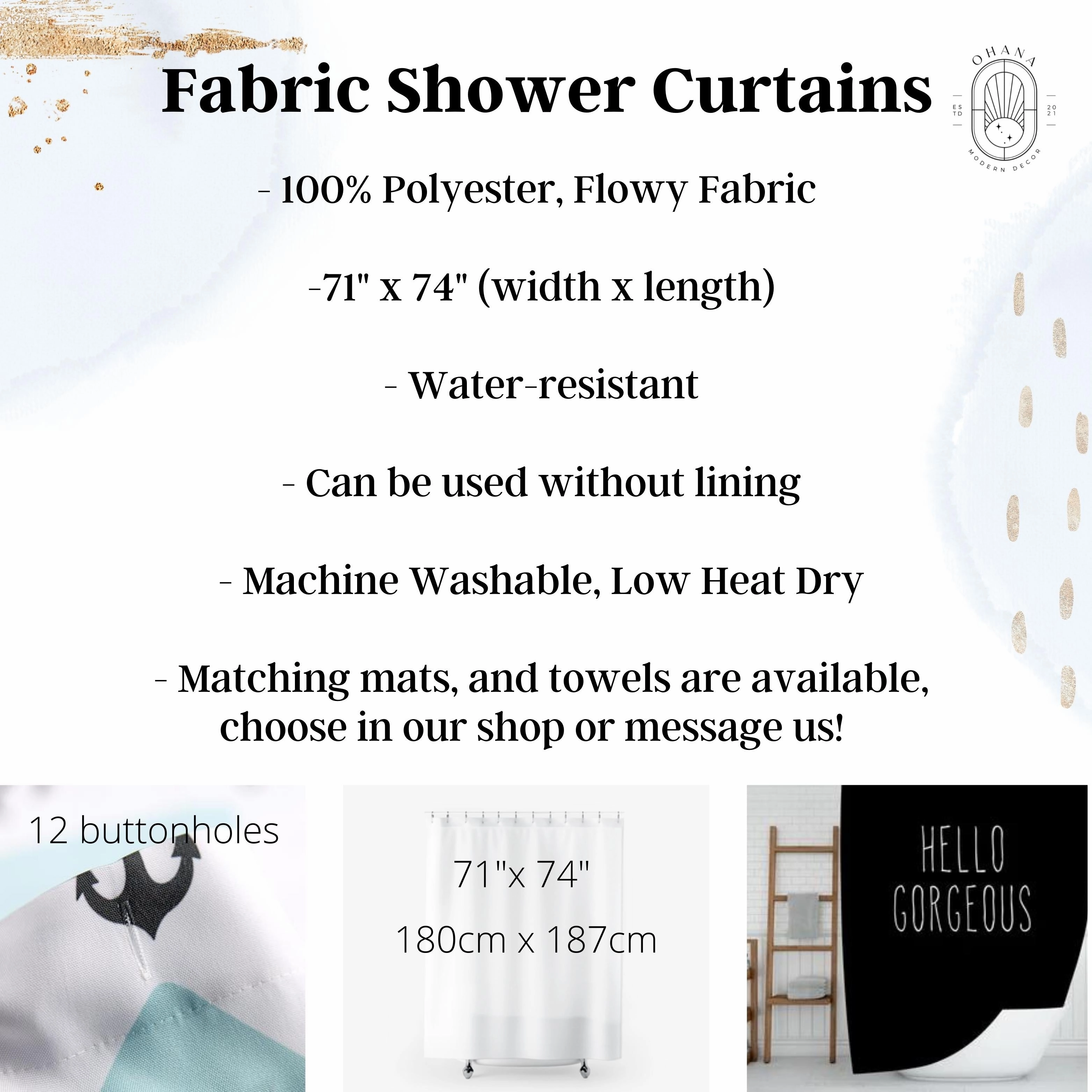 Christmas Shower Curtain | Gray Blue White Nordic Folk Birds