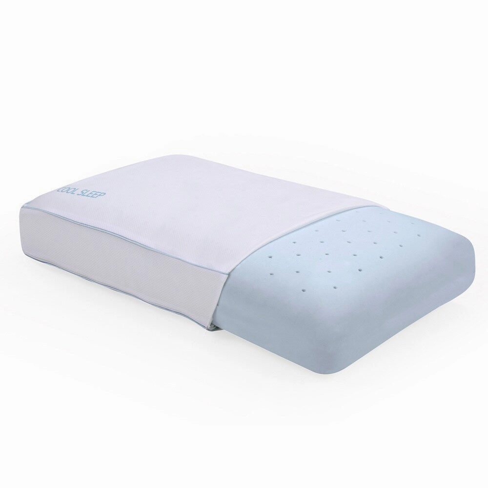 Classic Brands Glory Ventilated Gel Memory Foam Gusseted Pillow pillows,bed pillow,sleeping cushion