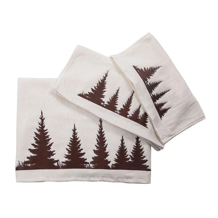 Clearwater Pines 3-PC Bath Towel Set, Cream