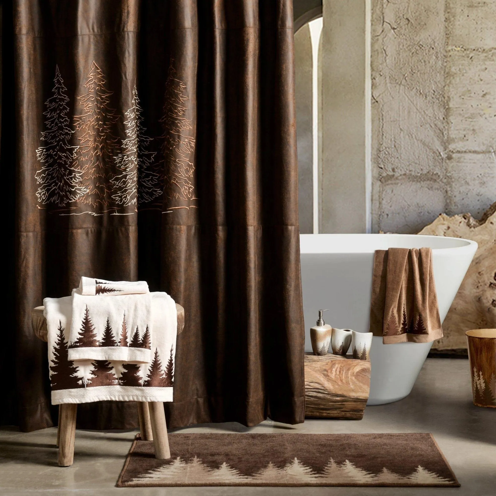 Clearwater Pines 3-PC Bath Towel Set, Cream