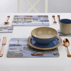 Coastal Lighthouse Set of 6 placemats, 31 x 23.5cm tufted headboard, king headboard