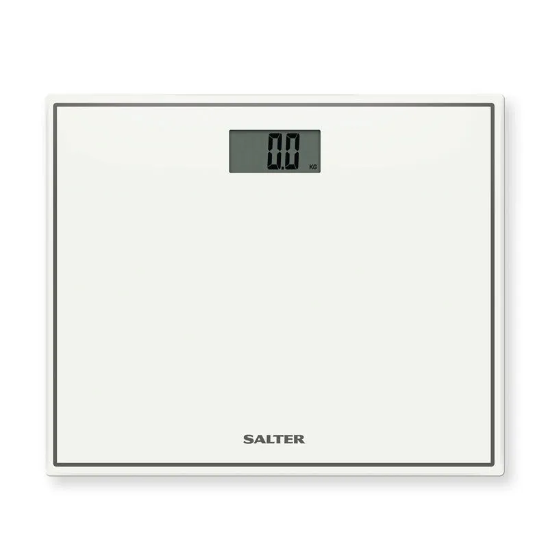 Compact Glass Electronic Scale, White round coffee table, wooden coffee table