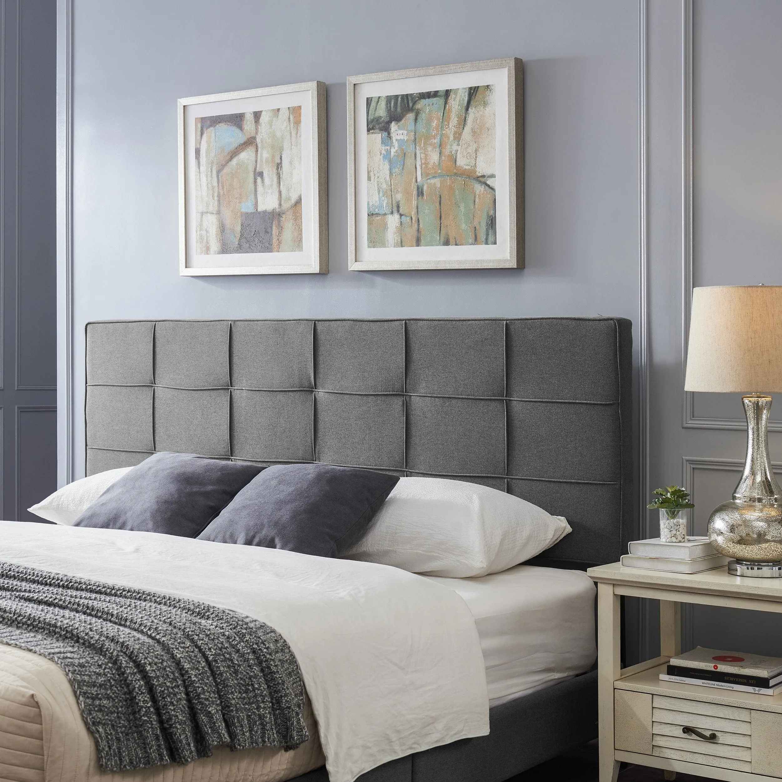 Contemporary Upholstered King/Cal King Headboard - NH531113 queen headboard, wooden headboard