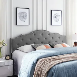 Contemporary Upholstered King/Cal King Headboard - NH545113 wood bed frame, upholstered bed