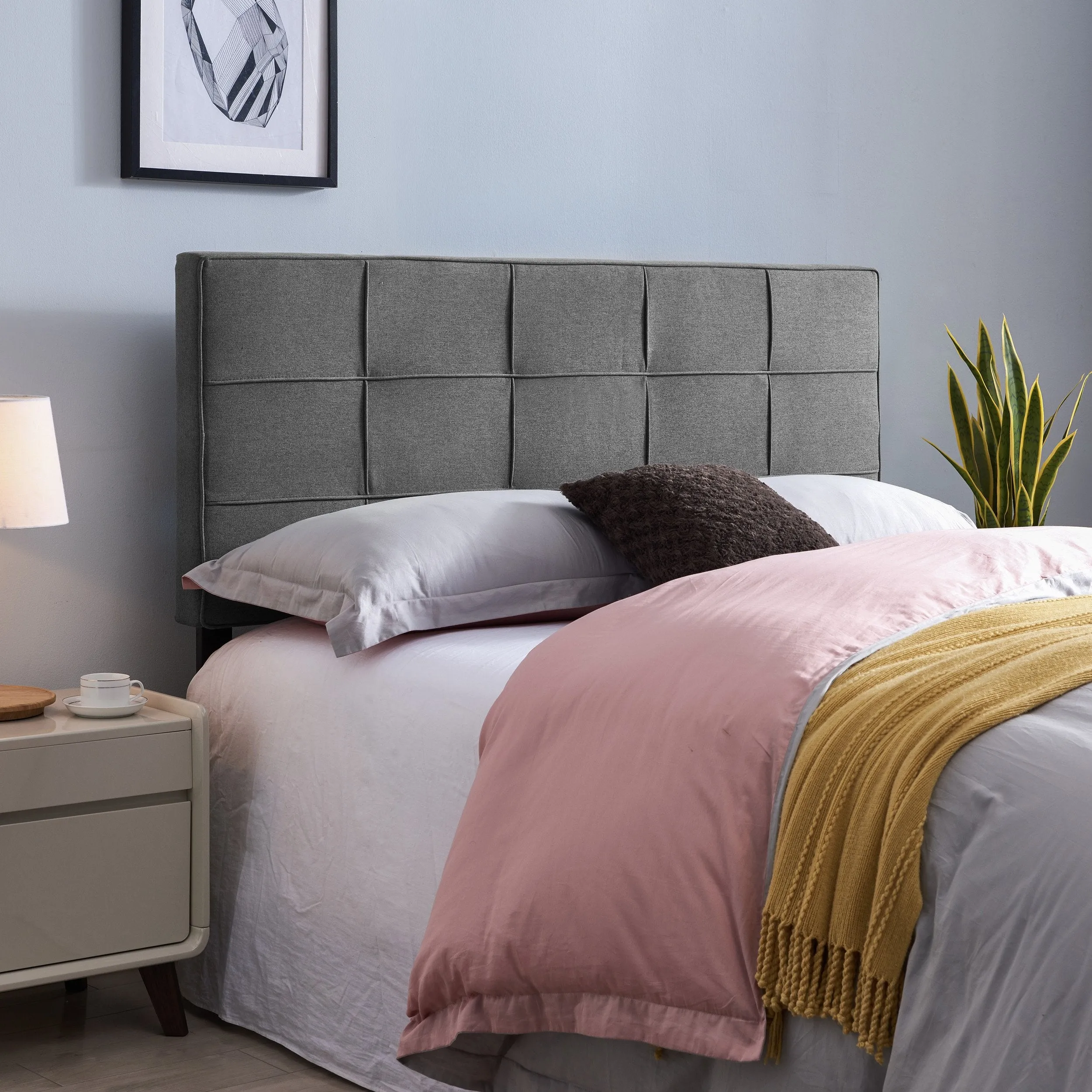 Contemporary Upholstered Queen/Full Headboard - NH031113