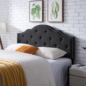 Contemporary Upholstered Queen/Full Headboard - NH145113 wood bed frame, upholstered bed