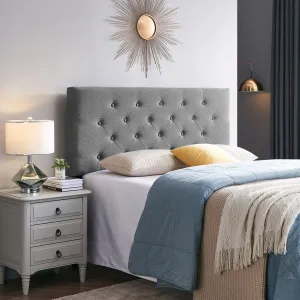 Contemporary Upholstered Queen/Full Headboard - NH794113 queen headboard, wooden headboard