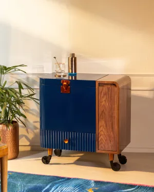 Contours of Time - Bar Trolley entry bench, shoe rack