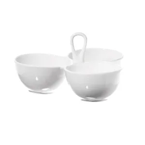 Convivio Serving Bowl Set, D20cm, White napkin rings, dining placemats