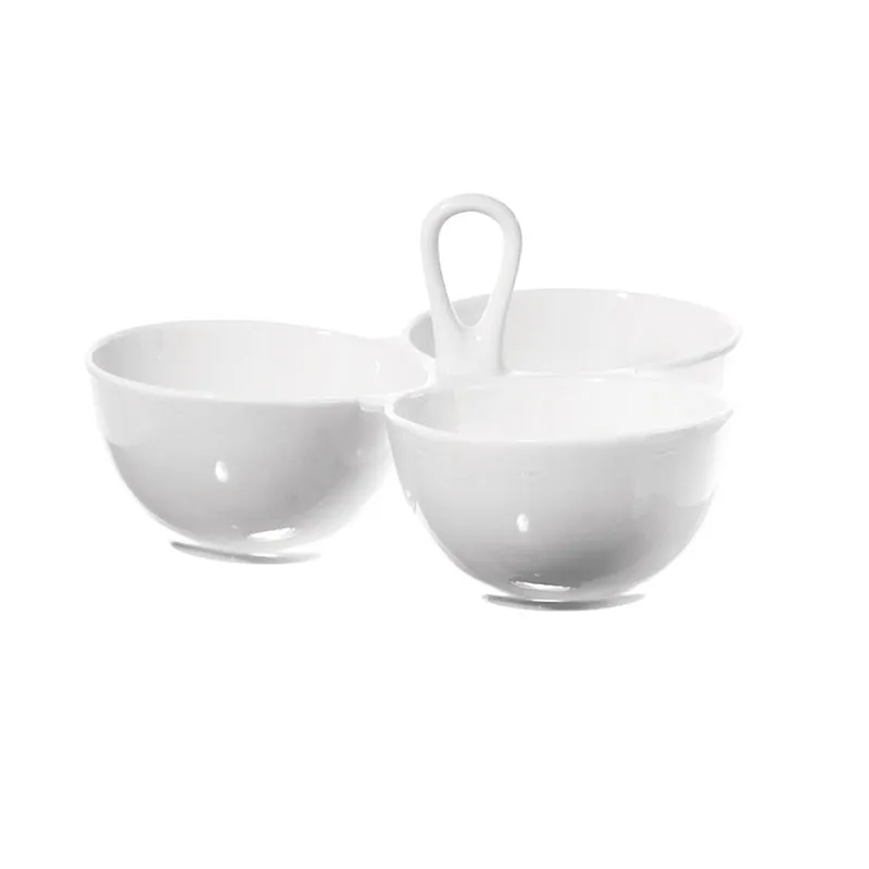 Convivio Serving Bowl Set, D20cm, White napkin rings, dining placemats