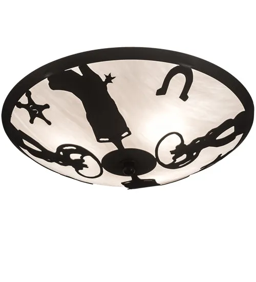 Cowboy Lighting Flushmount