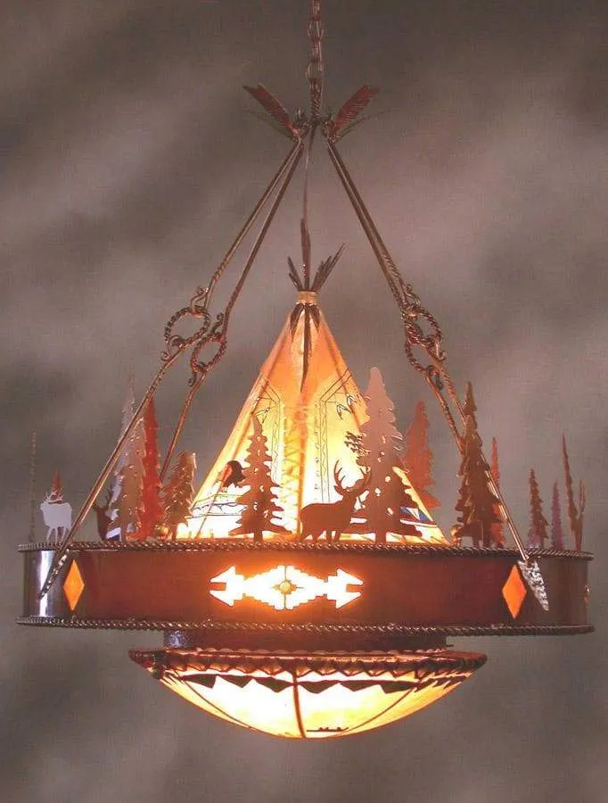 Coyote Valley Iron Chandelier