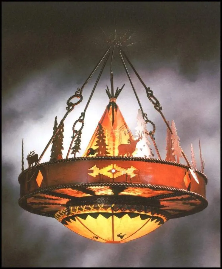 Coyote Valley Iron Chandelier