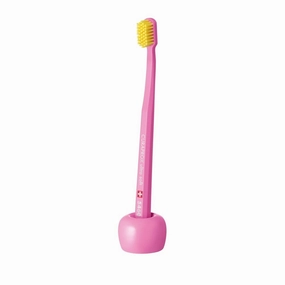 Curaprox Brush Foot Pink Toothbrush Holder Toothbrush Holder,Bathroom Organizer