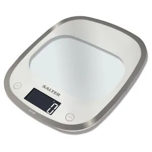 Curve Electronic kitchen scale, White round coffee table, wooden coffee table