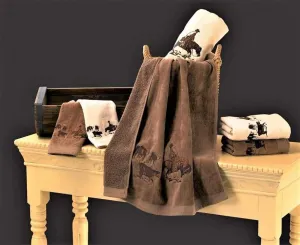 Cutting Embroidered Towel Set bathroom furniture, vanity cabinet