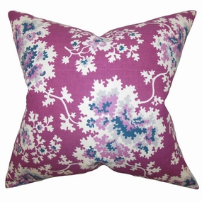 Danique Floral Euro Sham Purple pillowcases,cotton pillow covers,bed linen