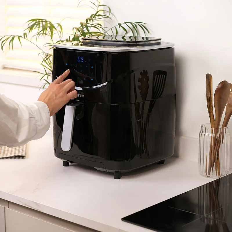 Digital Air Fryer, 6.5L, Black lamp shade, drum shade