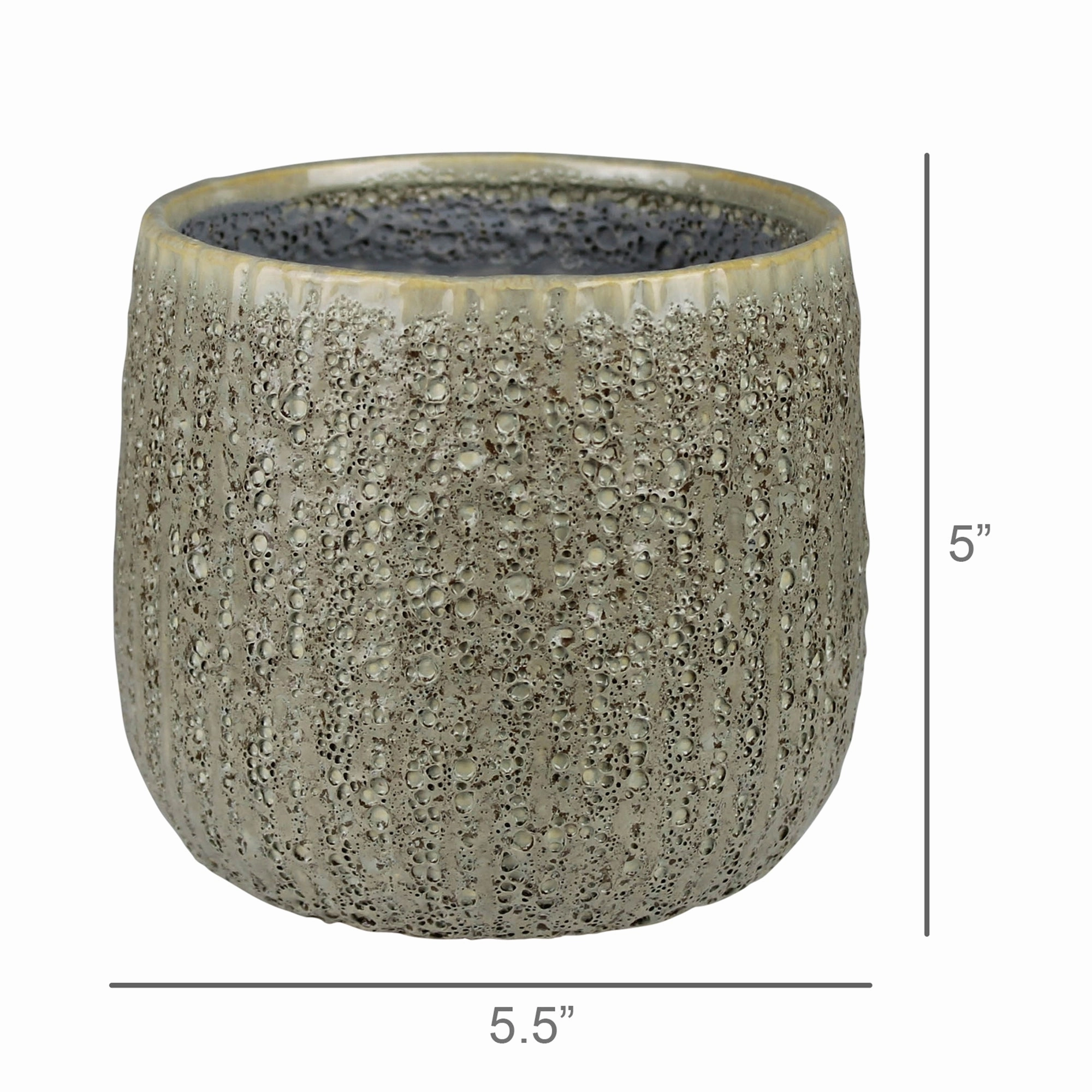 Dimitri Cachepot, Ceramic - 4"