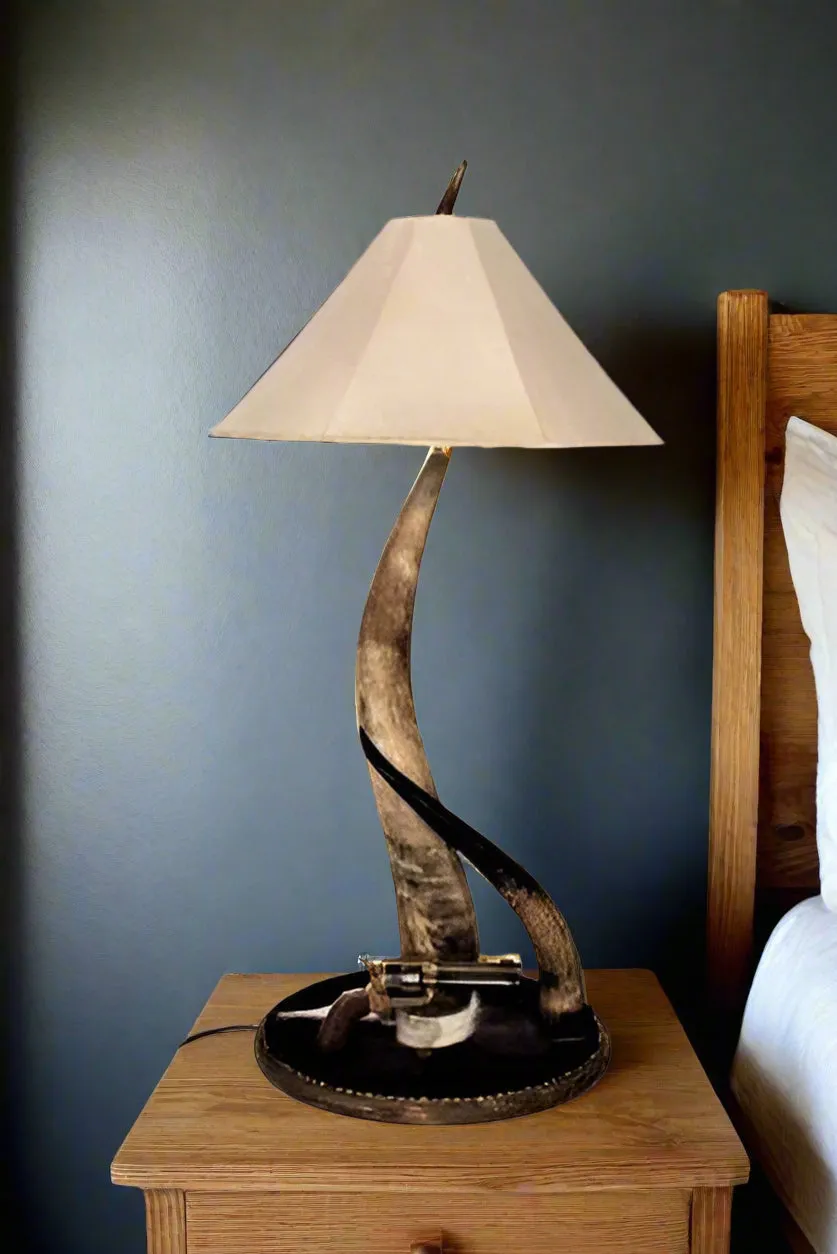 Double Steer Horn Tall Table Lamp ceiling light, pendant lamp