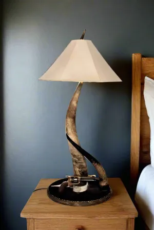 Double Steer Horn Tall Table Lamp ceiling light, pendant lamp