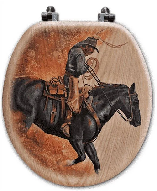 Downhill Ride Western Toilet Seat