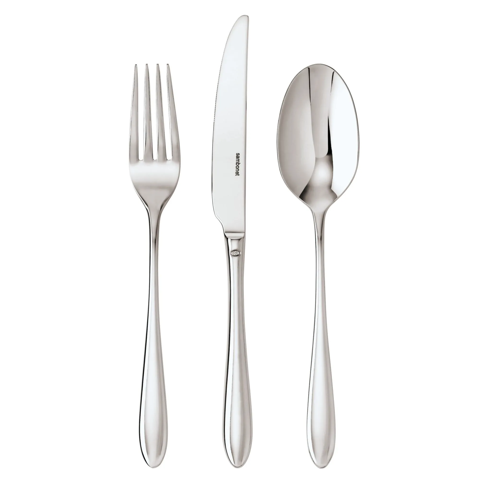 Dream French sauce spoon, stainless steel napkin rings, dining placemats