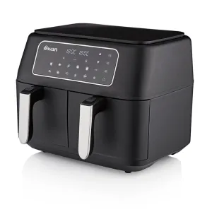 Dual Smart Air Fryer, 9L, Black lamp shade, drum shade