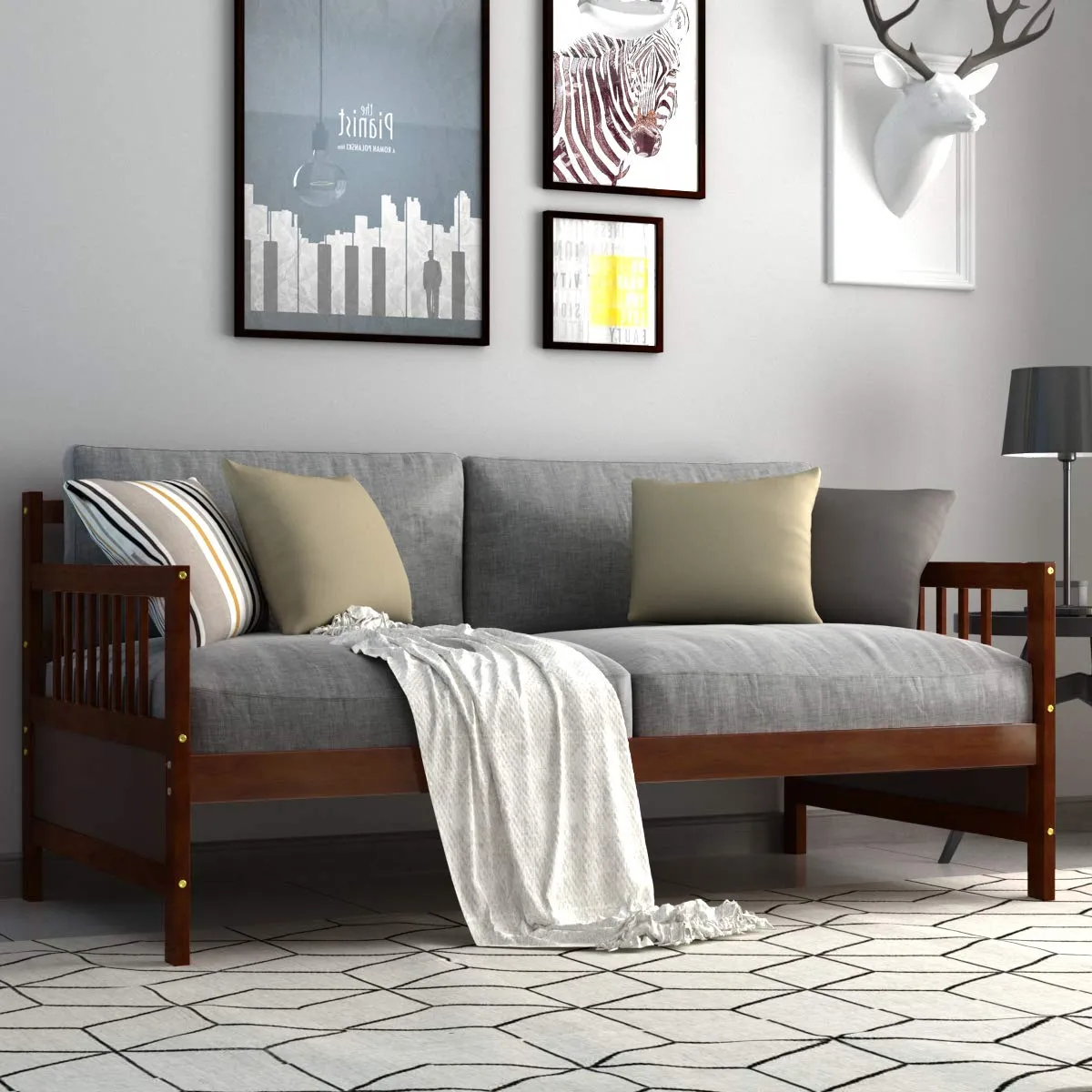 Dual-use Sturdy Sofa Bed for Bedroom Living Room