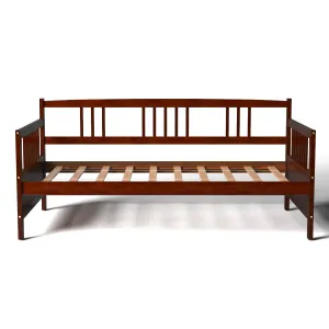 Dual-use Sturdy Sofa Bed for Bedroom Living Room bed frame, queen bed