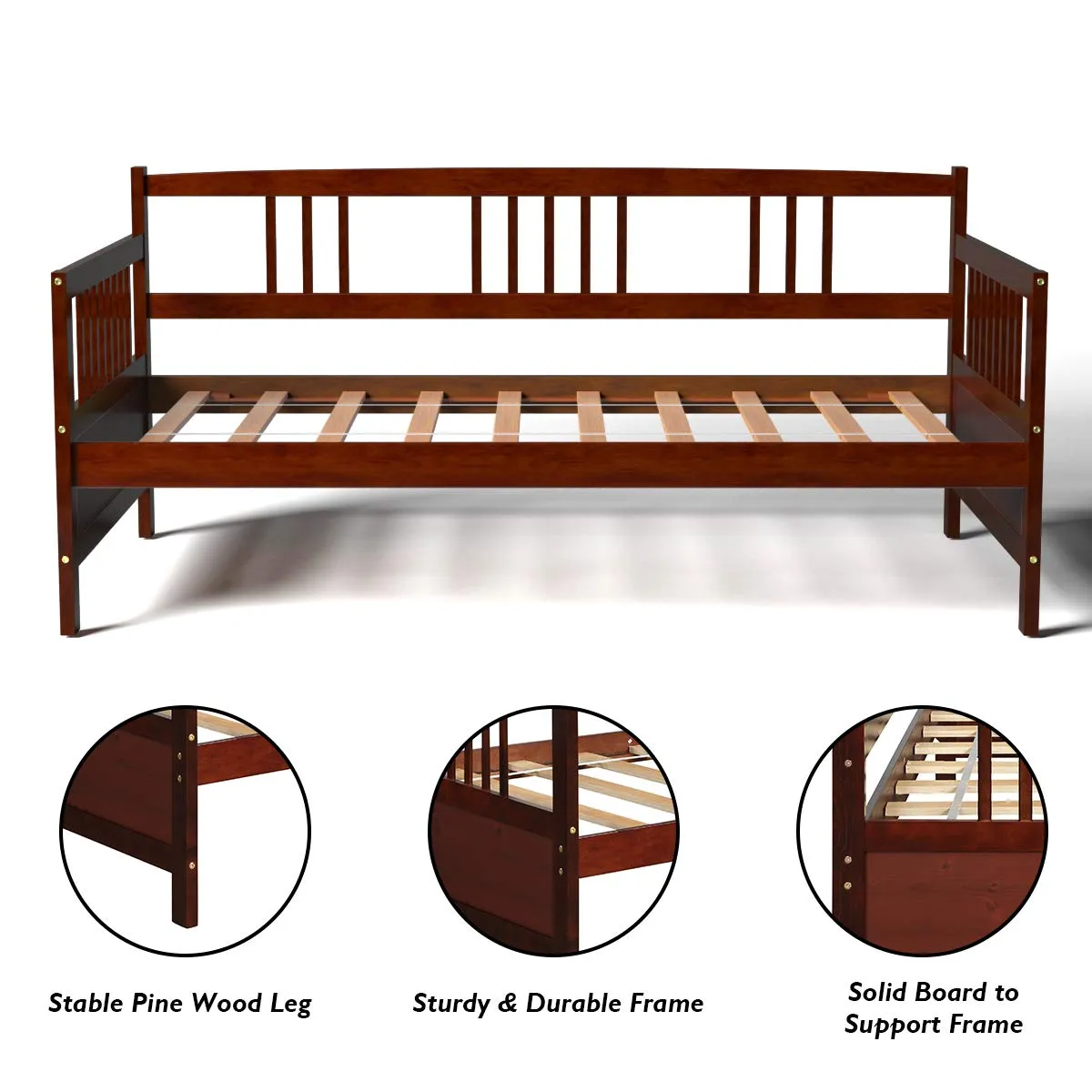Dual-use Sturdy Sofa Bed for Bedroom Living Room