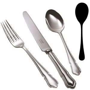 Dubarry Salad serving spoon, Silver Plate napkin rings, dining placemats