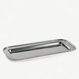 Durban Tray, 56 x 40.6 x 1.9cm, silver napkin rings, dining placemats