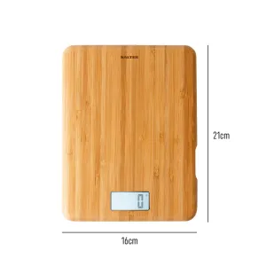 Eco Bamboo Electronic Scale round coffee table, wooden coffee table