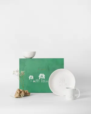 Ele Palm Breakfast Set sheet set, pillowcase
