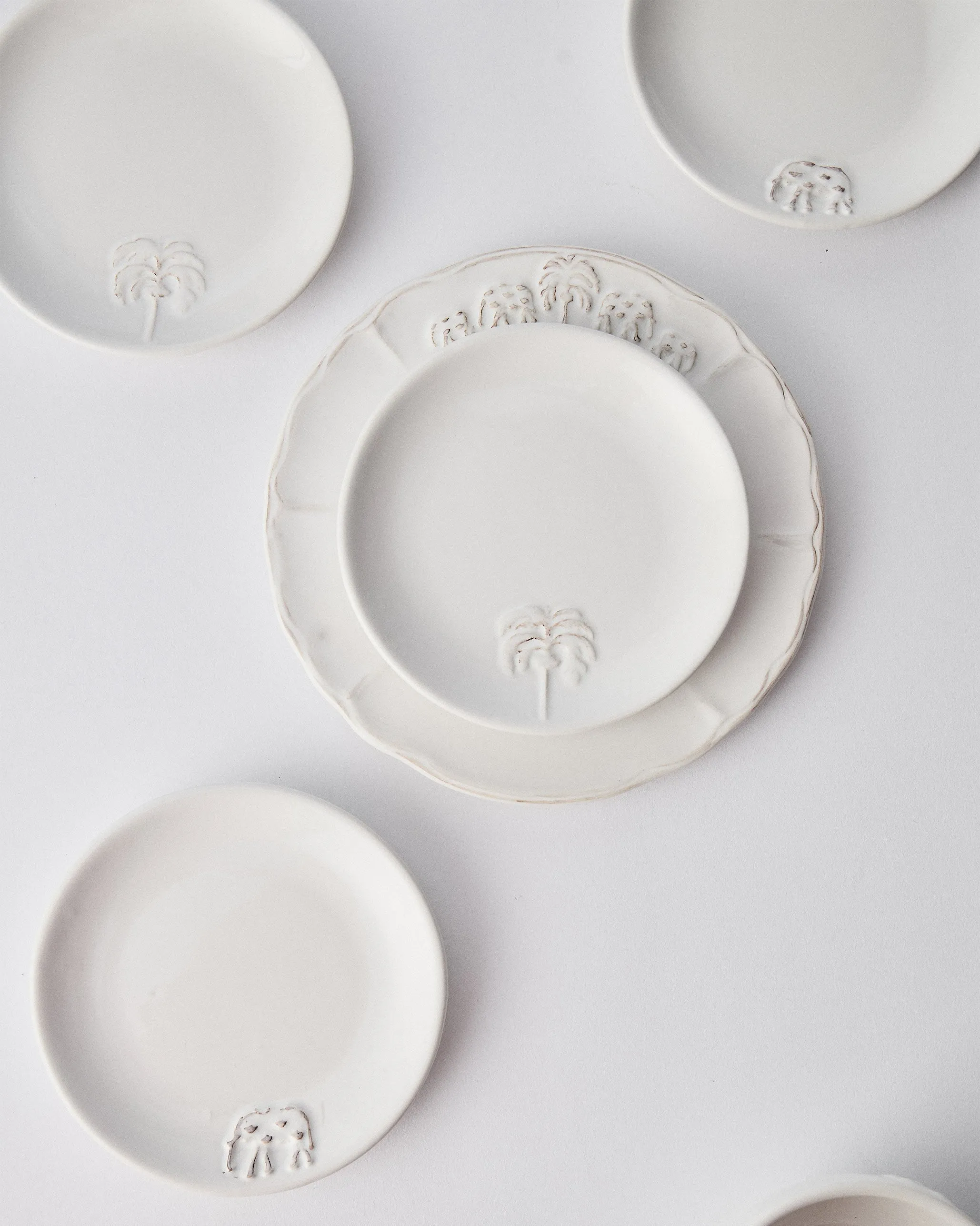 Ele Palm Tapas Plate - Set of 4