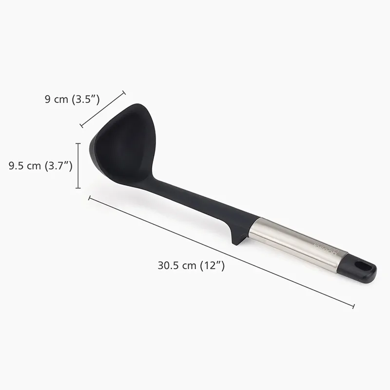 Elevate Silicone Ladle, Stainless Steel