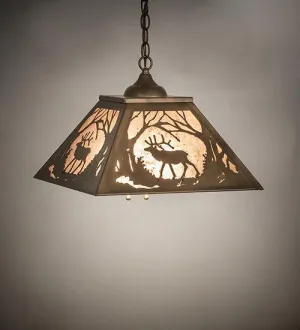 Elk at Dawn Square Pendant Light patio chat set, outdoor furniture set