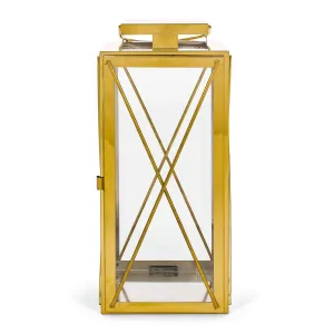 Elwick 14" Modern Stainless Steel Lantern patio chairs, outdoor seating