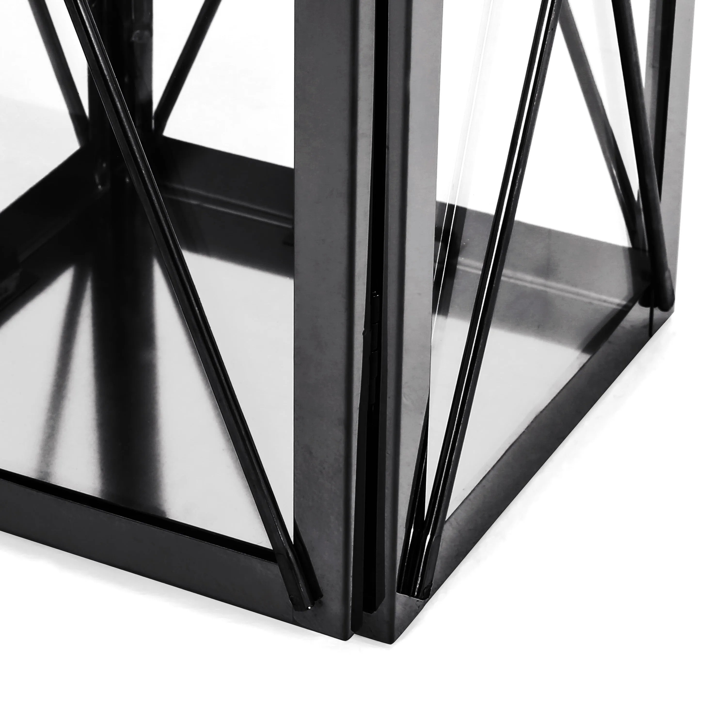 Elwick 14" Modern Stainless Steel Lantern