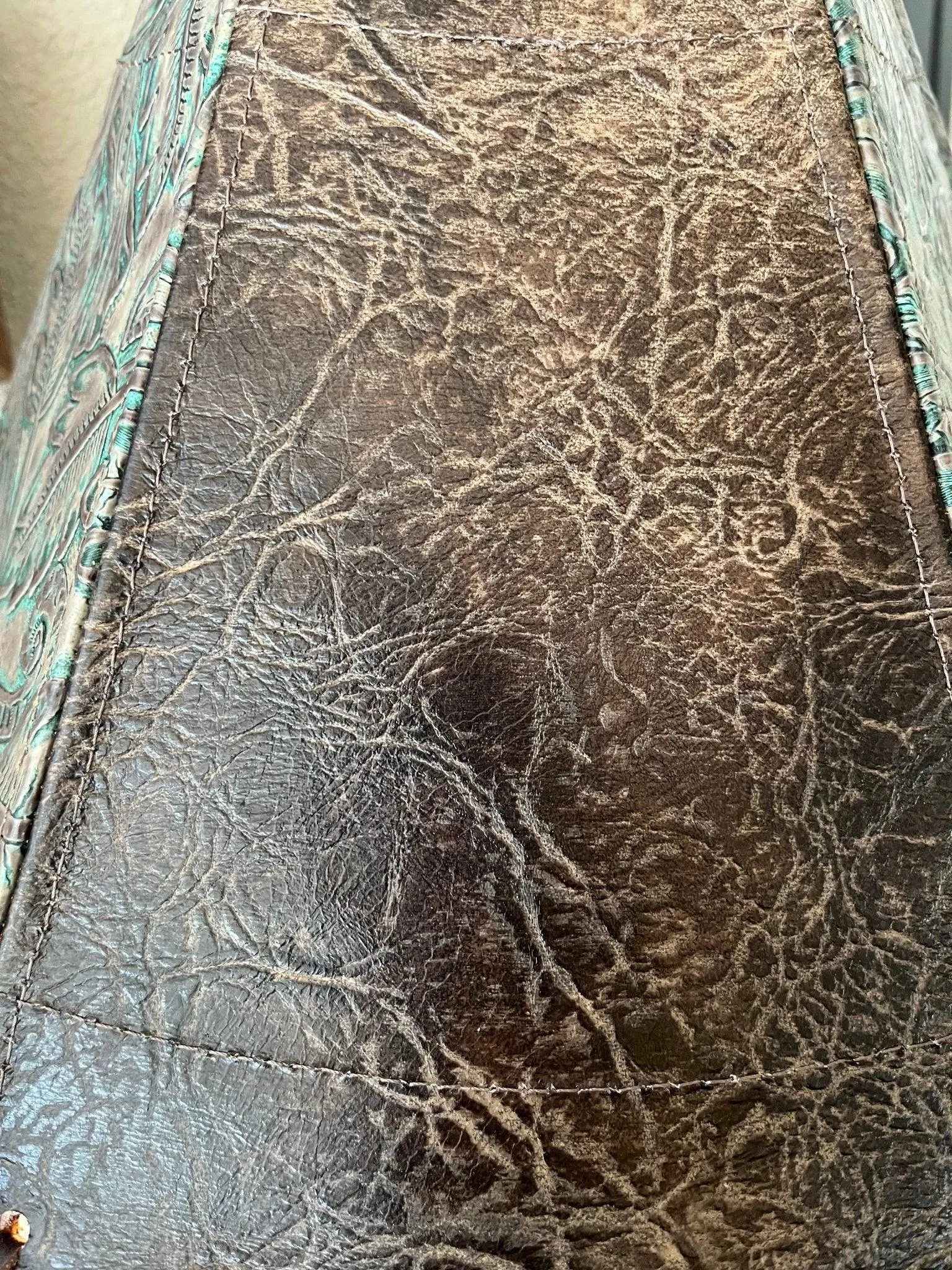 Embossed Leather Lamp Shades
