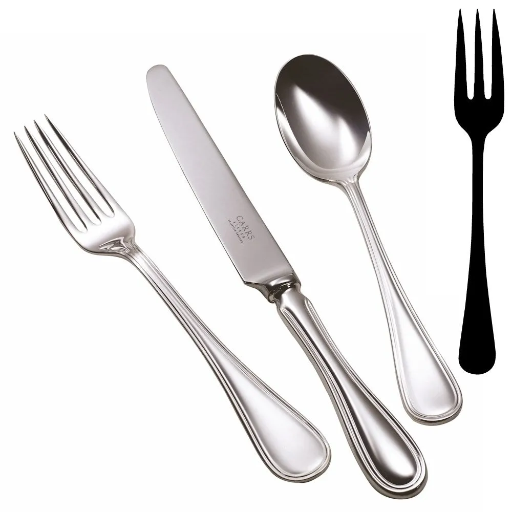 English Thread Large serving fork, Silver Plate napkin rings, dining placemats