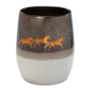 Equestrian Run Waste Basket bathroom accessories, soap dispenser