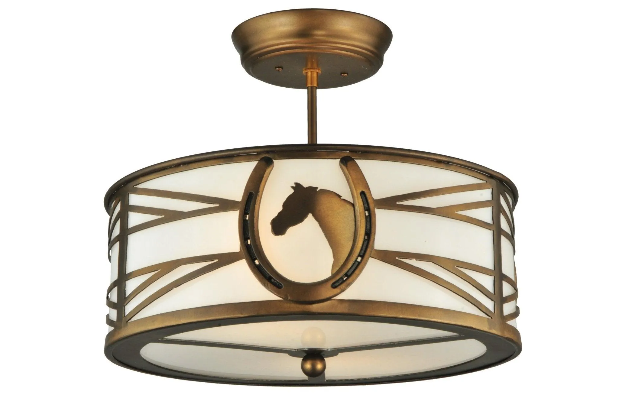 Equine Silhouette Semi-Flushmount